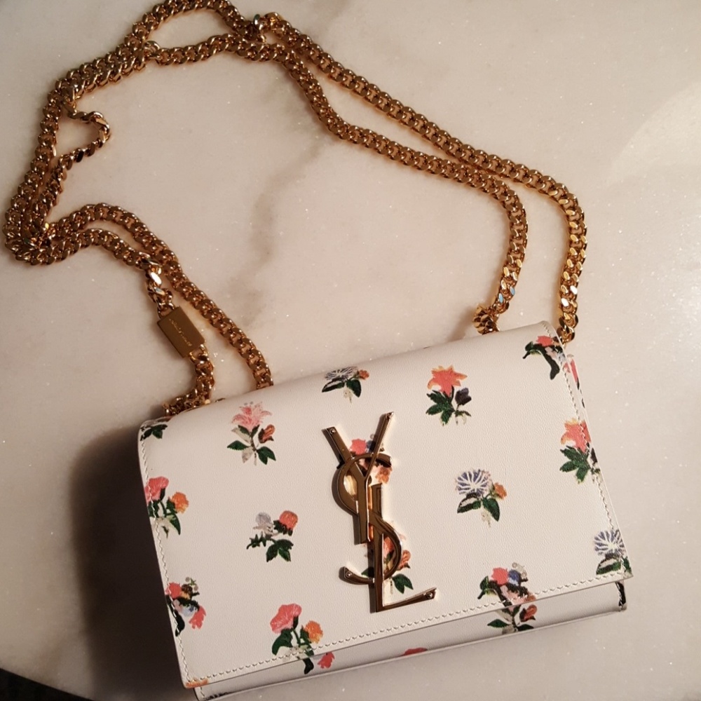 Saint Laurent Monogram Small Prairie Print Bag